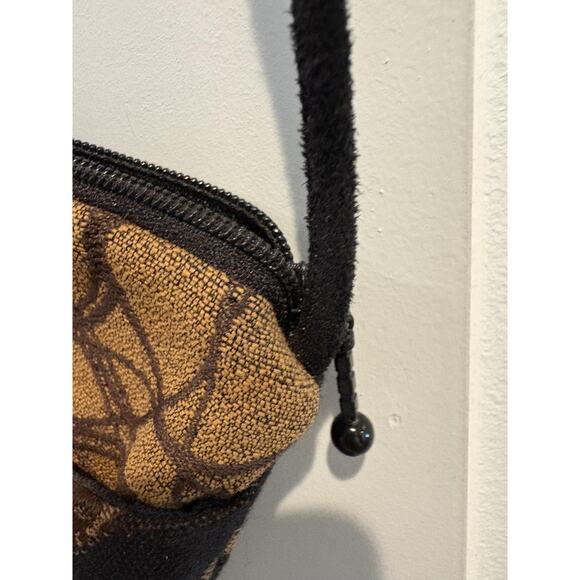 Maruca Crossbody Bag Brown Black Geometric Tapestry Purse Handmade USA - Picture 10 of 11